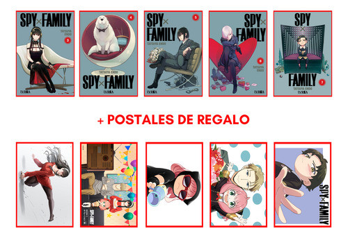 Combo Spyxfamily 3 A 7 - Postales De Regalo - Manga - Ivrea 0