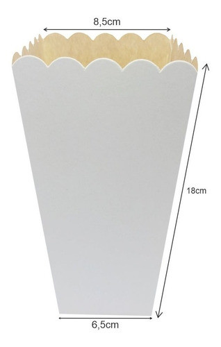 Caja Pochoclos Poc3 Sublimable X 100u Packaging Sublimar 1
