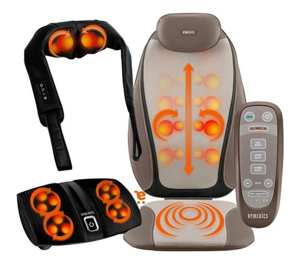 Silla Masajeadora Homedics Relax+ Masaj Cervical+ Masaj Pies 0