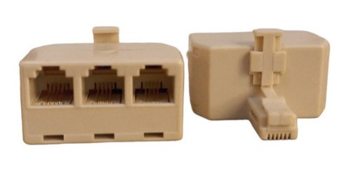 Adaptador Telefonico 1macho Rj11 3 Hembras Rj11 0