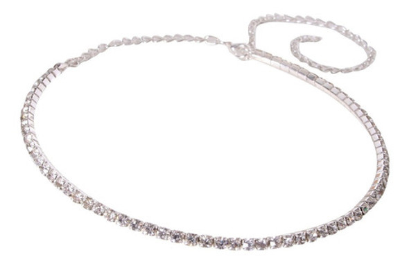 Mujeres Rhinestone Cristal De Diamante Gargantilla Collar Nu 1