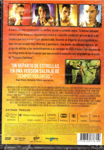 Crónicas Salvajes - Dvd Nuevo Original Cerrado - Mcbmi 1