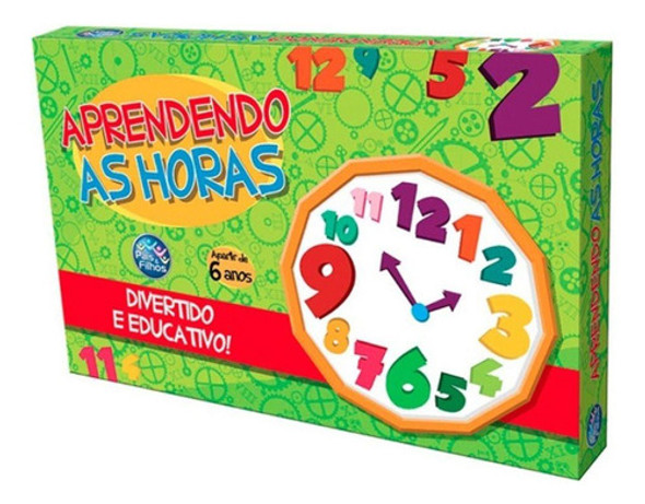Jogo Aprendendo As Horas Brinquedo Pais E Filhos 0