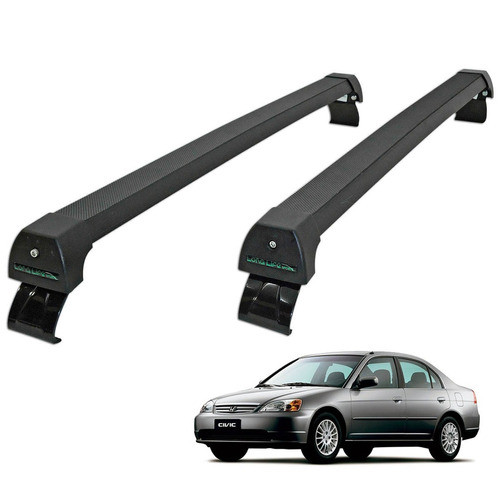 Rack De Teto Civic 2001 2002 2003 2004 2005 2006 Long Life Sports Preto 0