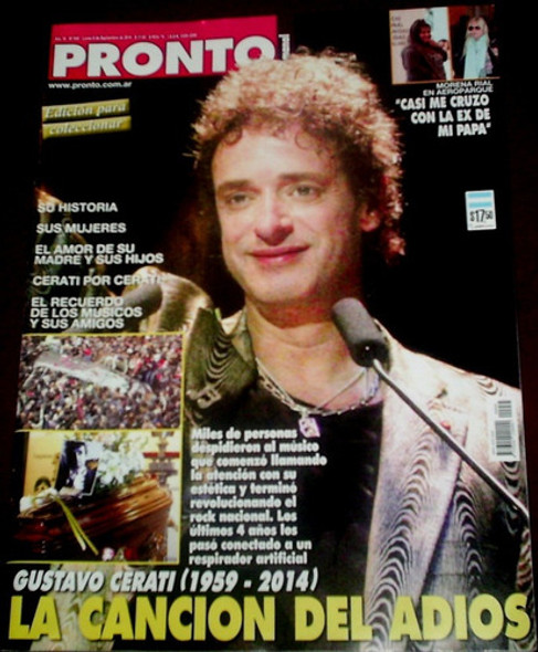 Soda Stereo Cerati Revista Pronto Argentina Año 2014 0