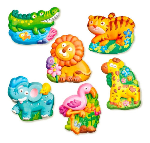 Kit De Moldear Y Pintar Animales Zoológico 4m Cadaqués Kids 1
