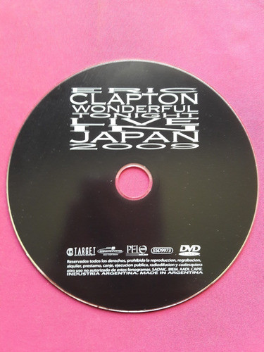 Eric Clapton - Wonderful Tonight - Dvd 2011 Argentina 1