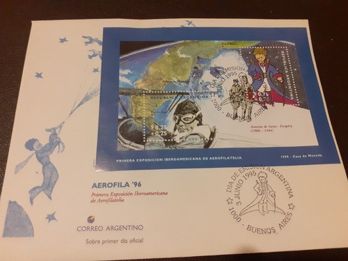 Lote 5 Sobres Grandes Primer Día Argentina. Año 1995 0
