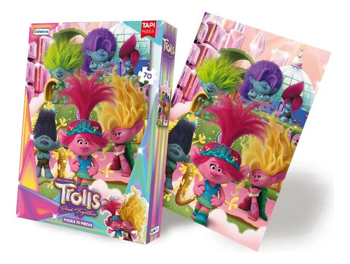 Puzzle Rompecabezas Trolls 70 Piezas Tapimovil 0
