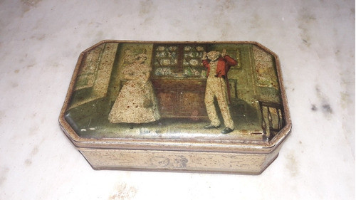 Antigua Lata Inglesa De Galletitas,w.jacob &co,liverpool 1