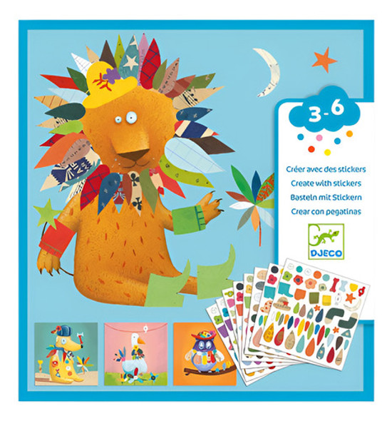 Pegotines Para Niños - Animales - Djeco - 0 Pegotines Para Niños - Animales - Djeco - 0