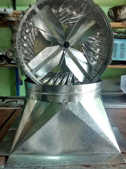 Extractor Eólico De 24  Doble Ruleman + Base 60 Cm 1