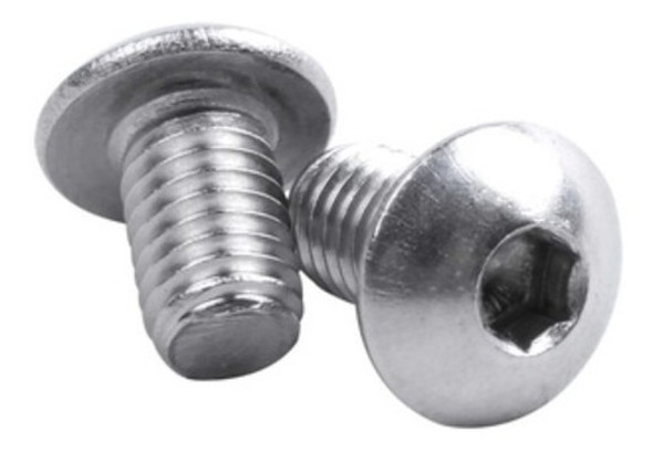 Parafuso Inox M5 X 12 Allen Cabeça Abaulada M5x12  - 100 Pçs 0