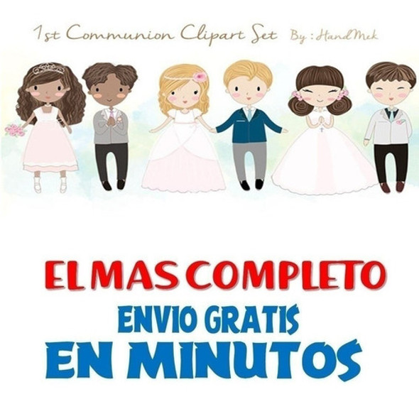 Pack Imagenes Clipart Primera Comunion + Regalo A1 0
