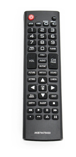 Nuevo Control Remoto Con Akb74475433 Para LG Tv 43lf5400 32l 0