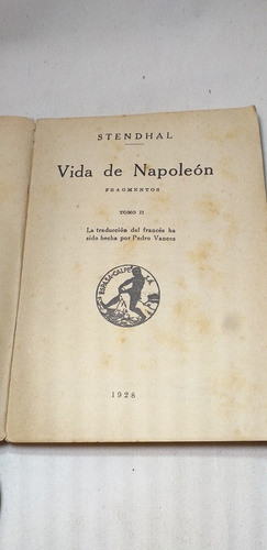 Antiguo Libro La Vida De Napoleón 1