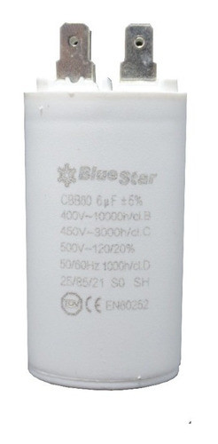 Capacitor De Marcha 5uf Microfaradios 450v 50/60hz Bluestar 0
