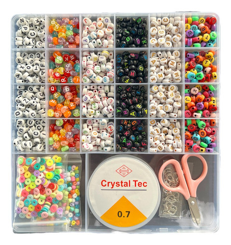 Caja Para Armar Pulseras Kit De Bijouterie N6 Letras / M11 0