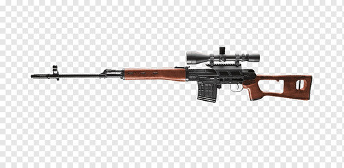 Rifle Dragunov Svd Sovietico Papercraft 1