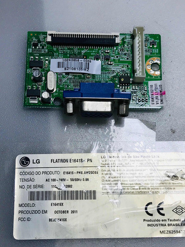 (#1588) Placa Principal Monitor LG Flatron E1641c-pn 1