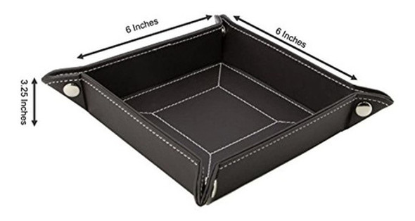 Bandeja De Valet Plegable De Cuero Decorebay Easy Pocket Dum 1