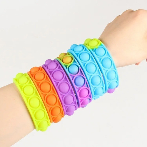 20 Pop It Pulsera Multicolor Para Sorpresita Pack X 20 1