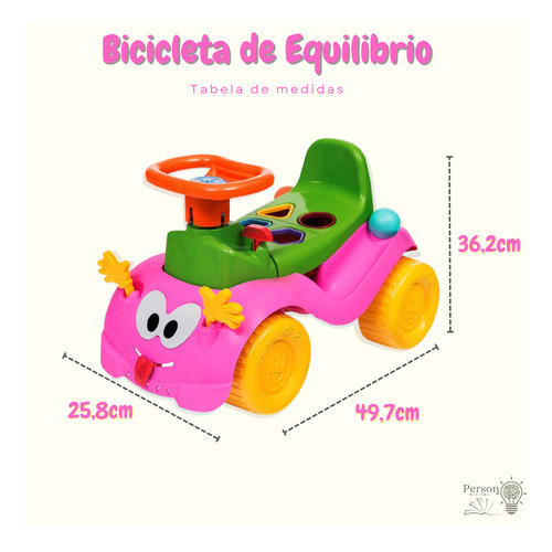 Totokinha Bolinha Infantil Menina Totoka Carrinho Didático 1