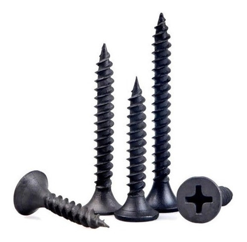 Tornillo Drywall 6x1 3/4 (3,5 X 45mm) Negro X 1000 Unid 0