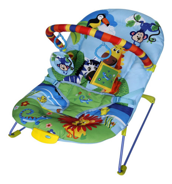 Cadeirinha De Bebê Vibratória E Musical Descanso Azul 9kg 0