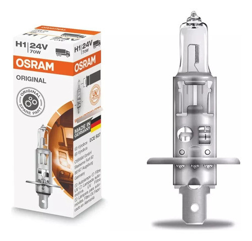 4 Lâmpadas Halógena Osram Standard H1 3200k 70w 24v Caminh 0