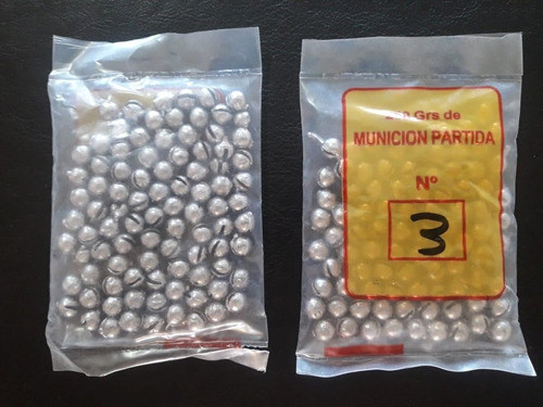 Plomadas Munición Partida N°3 Lastre X 250 G - 8 Mm, 88 Unid 0