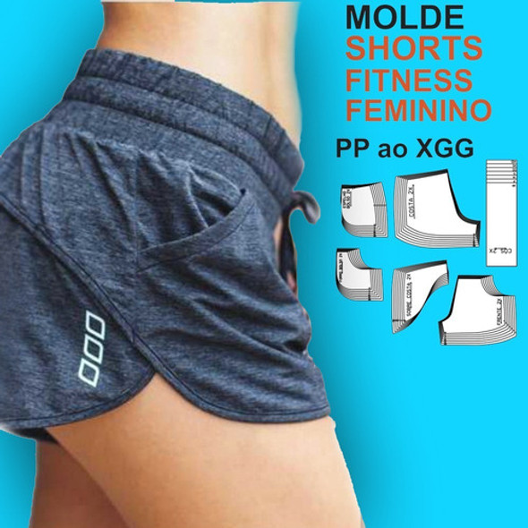 Molde Short Feminino Pdf Fitness Praia Academia 0