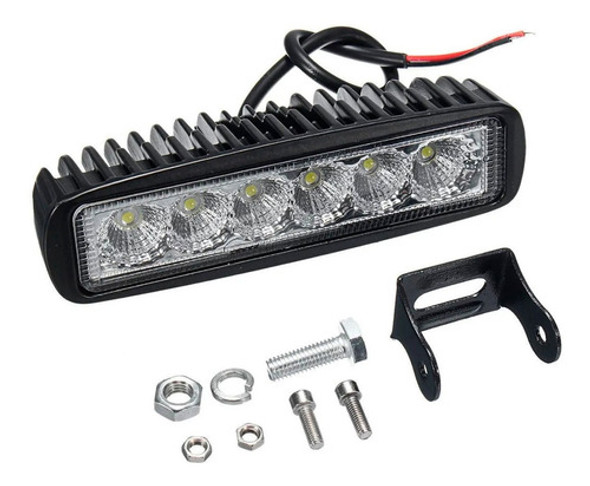 Faro Barra 6 Leds Led Universal Reflector  4x4 Atv Motos 0