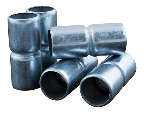 Union De Hierro Zincada Para Caños 1 Pulgada X 10 Unidades 1