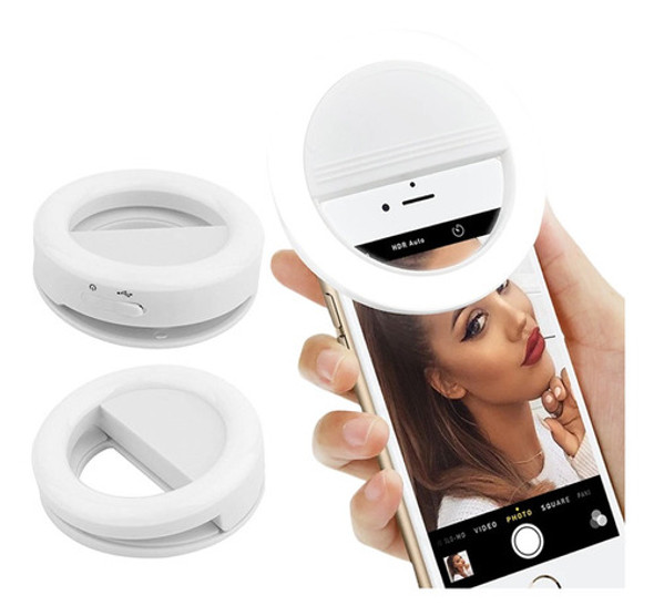 Lampara Anillo Led Recargable Para Celular 0