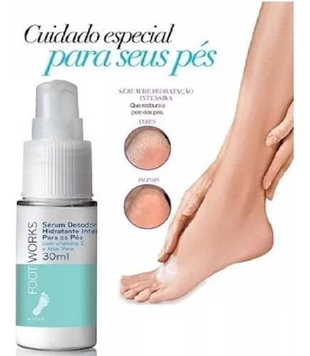 Kit Para Os Pés Esfoliante, Desodorante E Sérum Avon 1