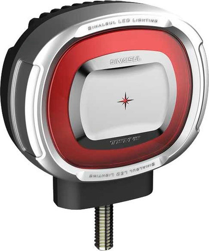 Lanterna Tres Marias Led Bivolt Forma De Anel Vermelha 0