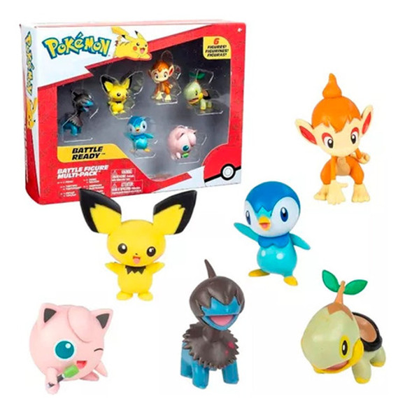 Pack De Figuras X6 Pokémon Battle Ready 0 Pack De Figuras X6 Pokémon Battle Ready 0