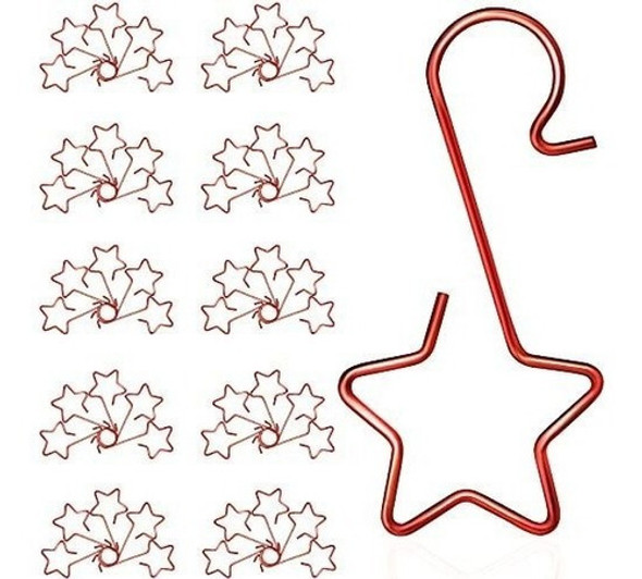 Ganchos Para Bolas De Navidad- Ac. Inox-  X 200u./rojo 0