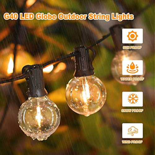 Paquete De 2 Cadenas De Luces Led Para Exteriores 1