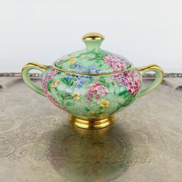 Azucarero Ingles Empire Antiguo Divino Diseño Floral Miralo 1