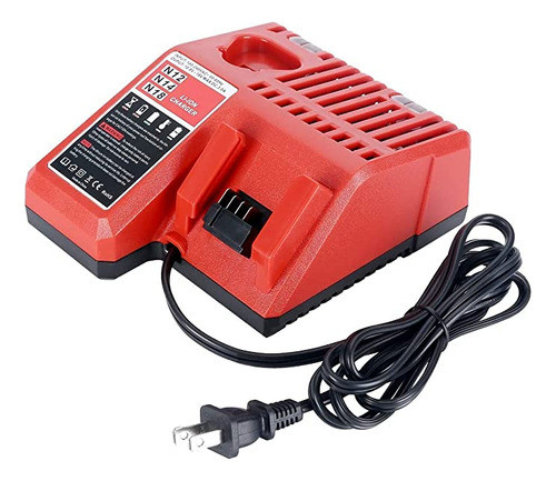 Swidan Cargador De Batería De Iones De Litio M12 Y M18 Par. 0