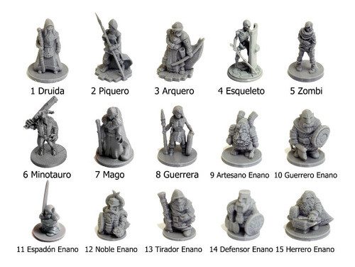 Valija 100 Miniaturas Juegos De Rol D&d, Lotr, Fantasia 1