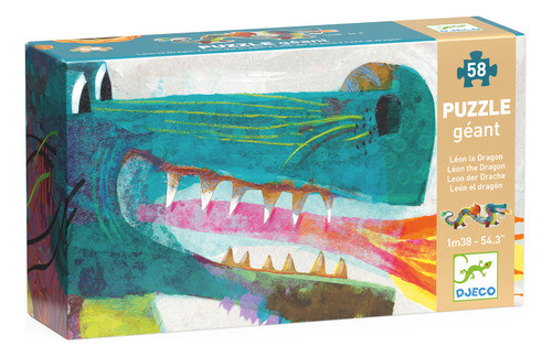 Puzzle Gigante Dragon Para Niños 5 Años - Djeco - Adeleste 1