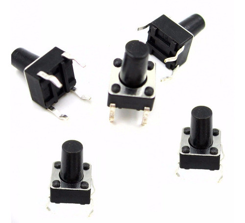 10 X Push Button Boton Pulsador Tact Switch 6x6x9,5mm 0