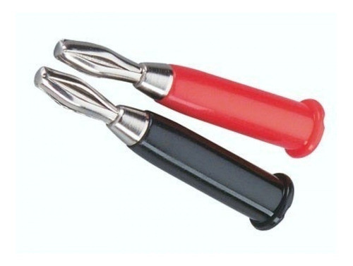 Ficha Plug Conector Banana Macho Rojo Negro Blanco X 10 0