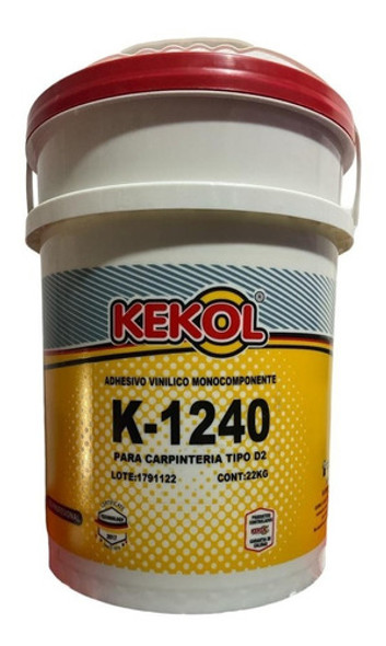 Cola Vinílica X 22 Kg  Kekol  K-1240 Especial Carpinteria 0 Cola Vinílica X 22 Kg  Kekol  K-1240 Especial Carpinteria 0