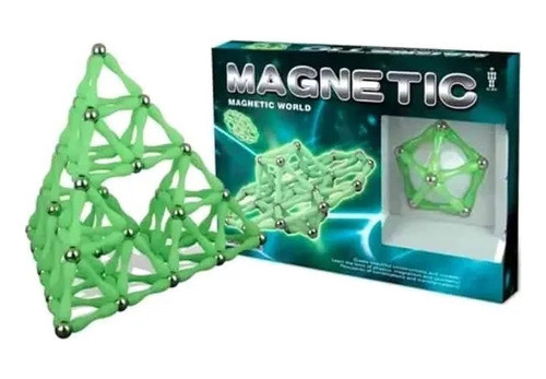 Magnetic World Palitos Imantados  -52  Piezas  El Original 0