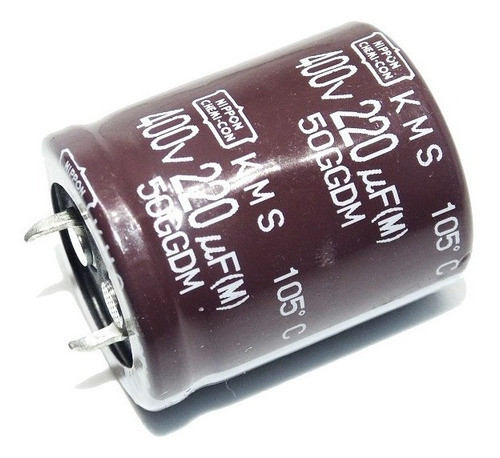 Capacitor Electrolítico Nippon Chemi-con 220uf 400v Pack X 5 0
