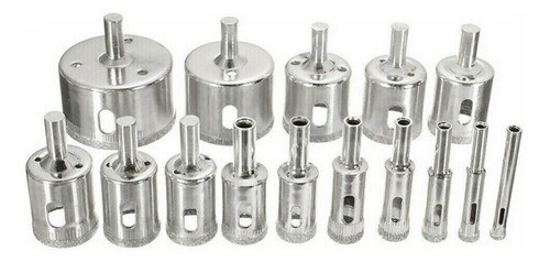 Mecha Copa Punta Diamante 15 Piezas Para Corte De Cerámica 0
